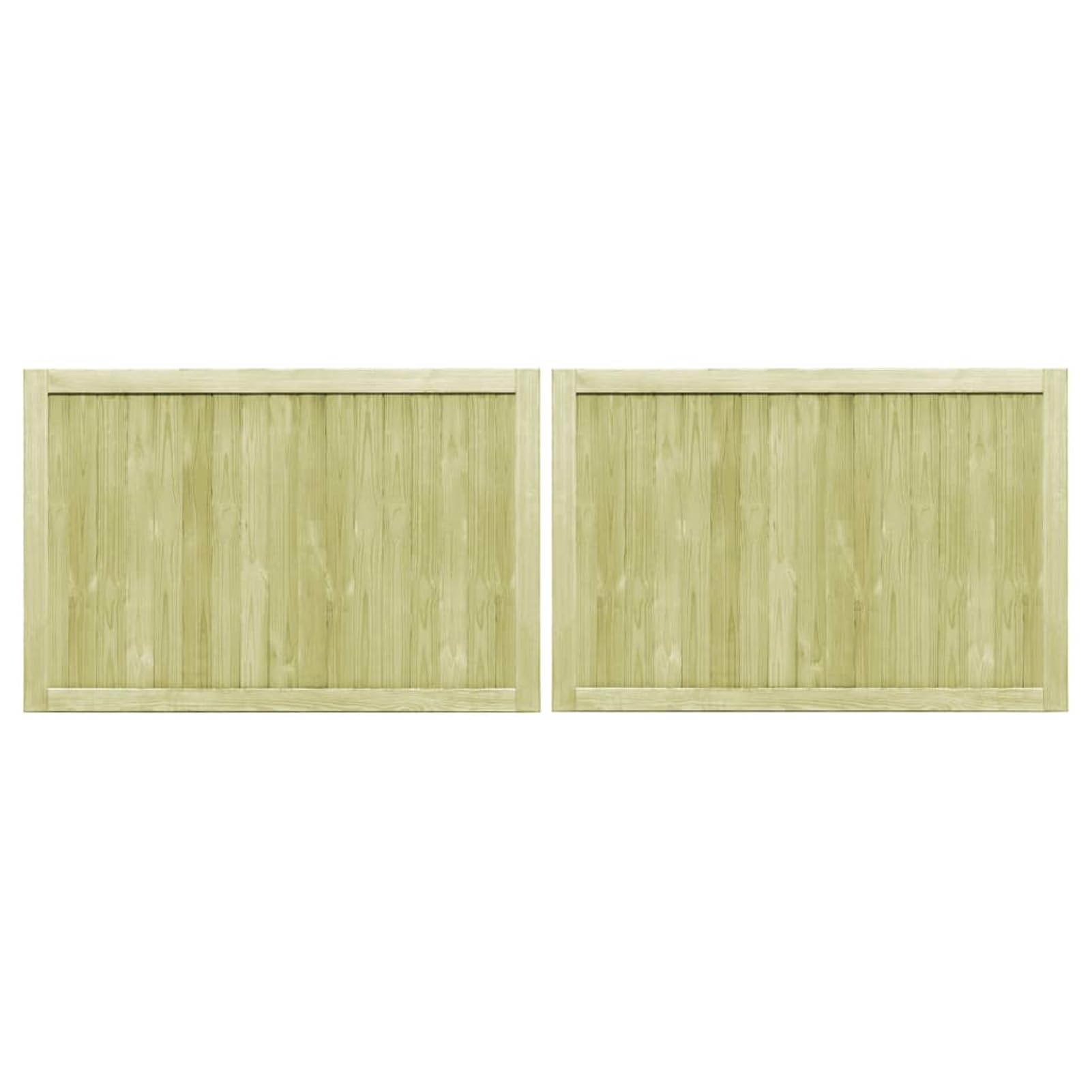 Homgoday Rustikales Kiefernholz-Gartentor 150x100cm, Wetter- und verrottungsbeständig, für Terrasse und Garten - 2 Stück Model45339