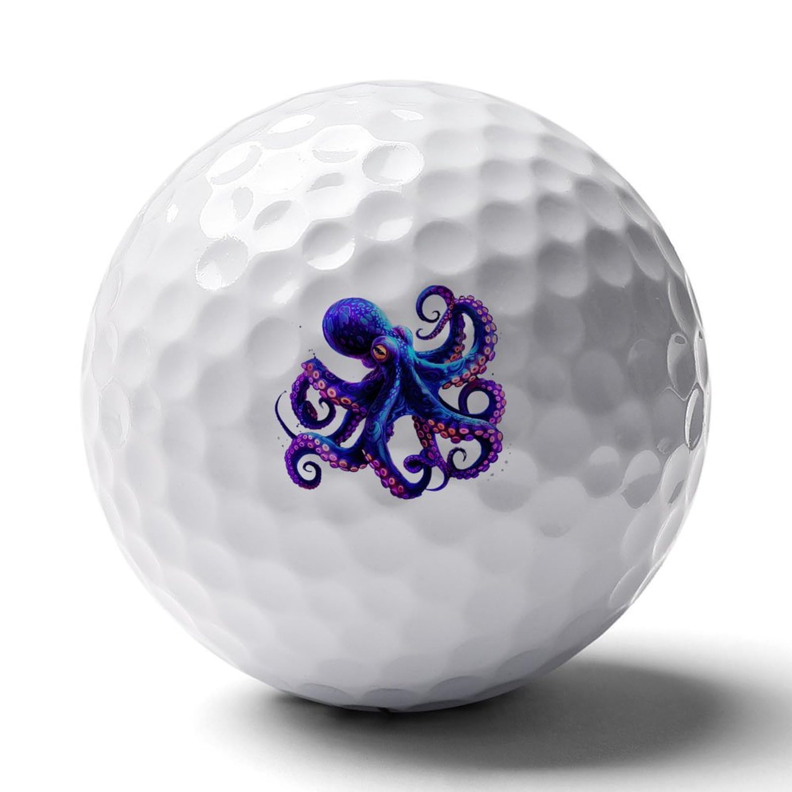 Octopus Personalized Golf Balls Funny Long Distance Practice Golf Ball for Men Women Backyard