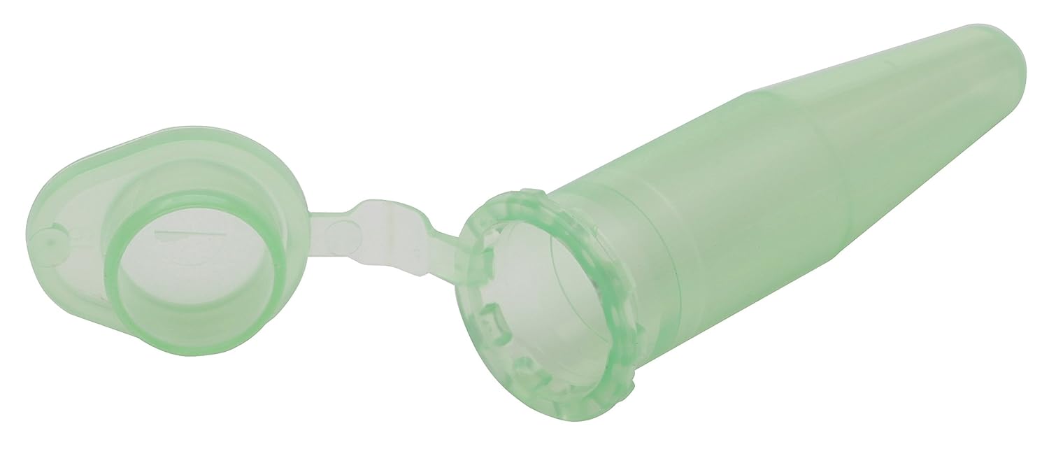399325-0003 Polypropylene Conical 1.5mL Microcentrifuge Tube, Green (Case of 1000)