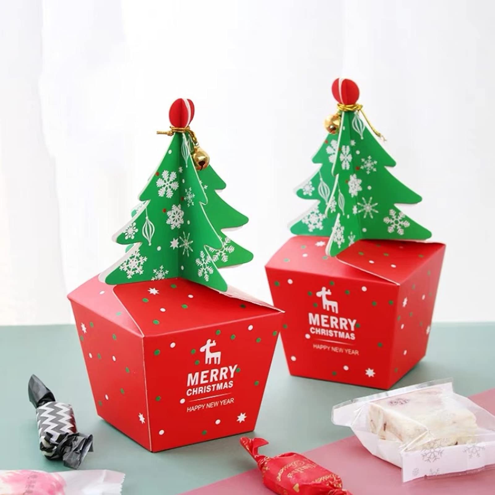 Amazon.co.jp: クリスマスギフトボックス、収納キャンディビスケット