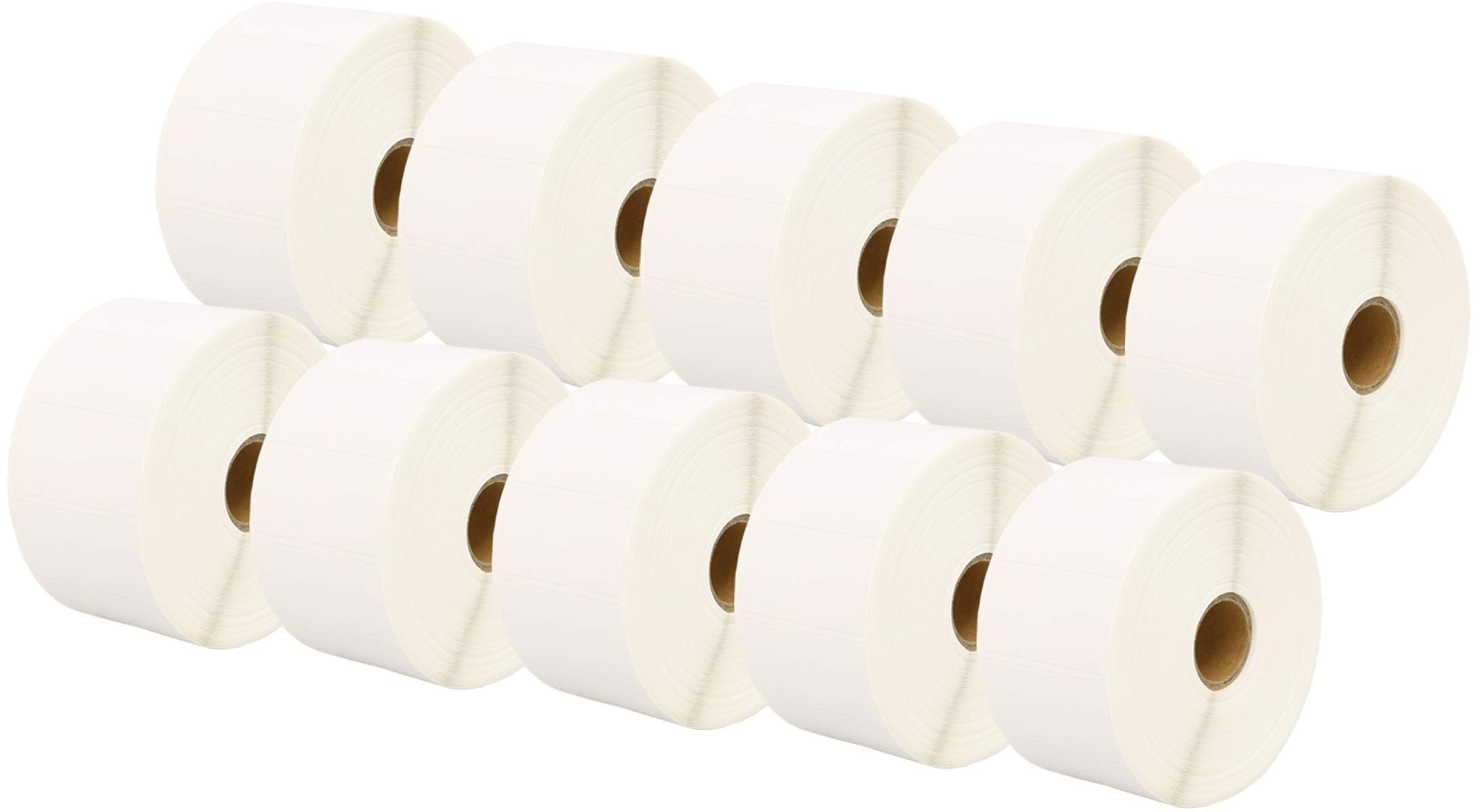 10 Rotoli 50mm x 25mm Etichette termica diretta compatibili per Zebra GK420d GK420t GC420d GX420d GX420t GC420t GX430t GT800 LP2844 TLP 2844 CL-S521 CL-S621 CL-S631 (1000 Etichette per Rotolo)