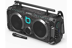 BumpboxX Bluetooth Speaker, Flare 8, Black Graffiti