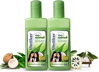 Shampoo with Neem & Coconut | Safe for Children | 50 ml (Pack of 2)