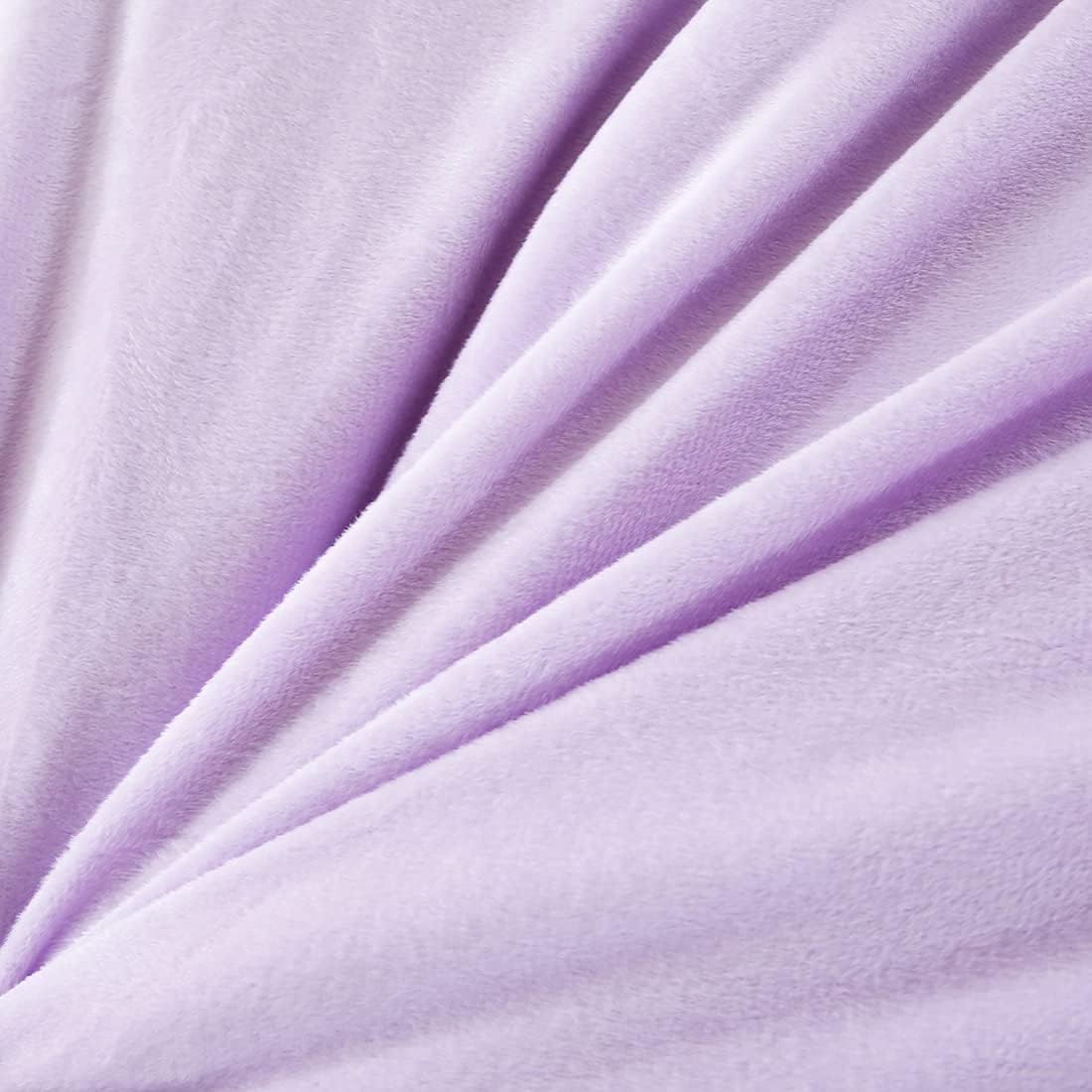 WINLIFE Shaggy Bedding Comforter Set Faux Fur Flannel Furry Long Hair Plush Comforter Sets Pastel Ombre Tie Dye Multicolor Bedding for Girls Kids (3Pcs, Twin, Teal Purple) - Image 4