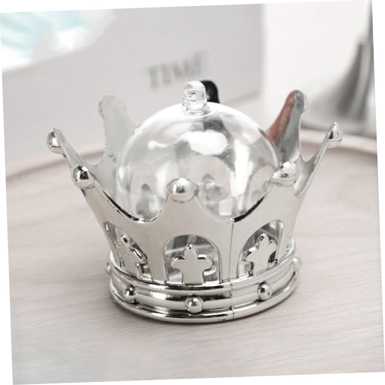 LIFKOME 24pcs Crown-Shaped Fillable Candy Box and Decorative Storage Containers for Weddings Birthdays Parties with