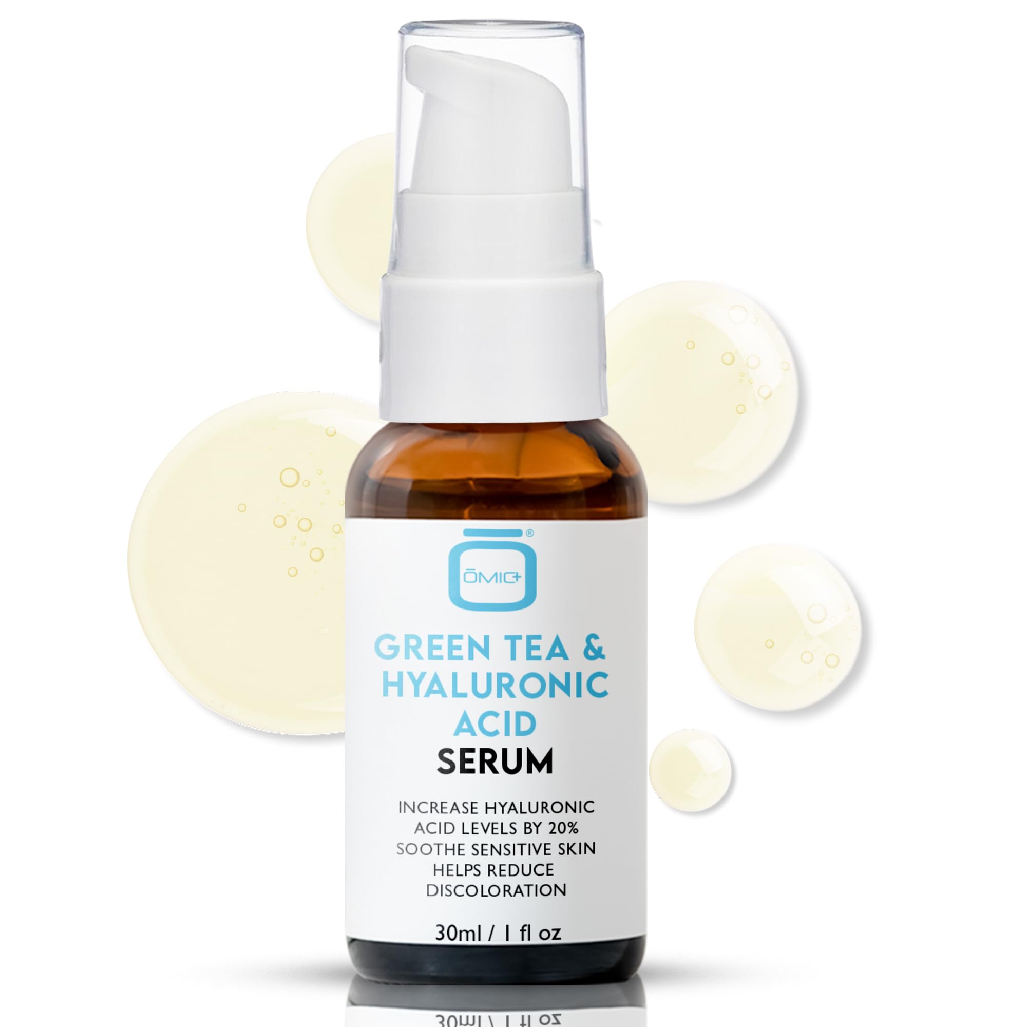 omic green tea and hyaluronic serum 30ml