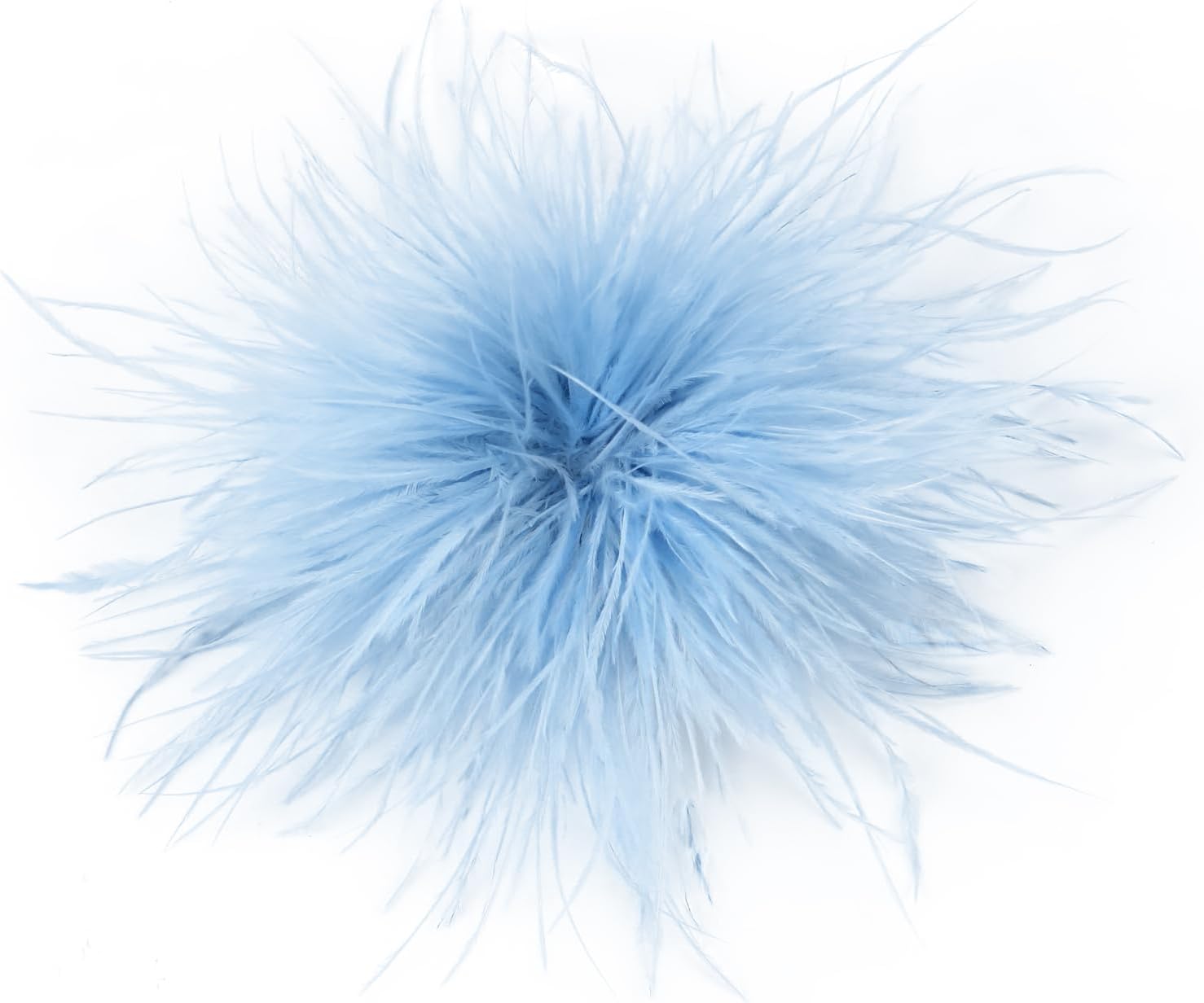 Dainty Feather Flower Large Brooch Pin for Women and Men, Elegant Oversized Floral Lapel Pin, 150mm, for Wedding, Party, Dance, Banquet