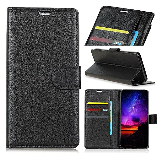 compatibile per HUAWEI P20 LITE (2018) / NOVA 3E ANE-LX1 / ANE-L21 ANE-LX1 / LX2 / LX3 CUSTODIA cover STAND flip LIBRO gel silicone tpu MORBIDA portafoglio eco pelle MAGNETICA porta carte NERO