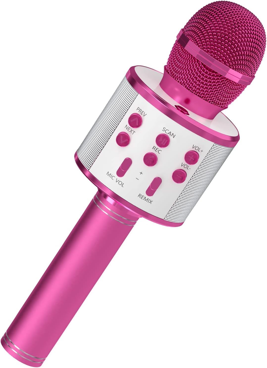Little Finger Kids Microphone for Singing, Wireless Bluetooth Karaoke Microphone for Adults, Portable Handheld Karaoke Machine, Toys for Boys and Girls Gift (Pink) (B0D4J6MY61) Amazon Price History, Amazon Price Tracker