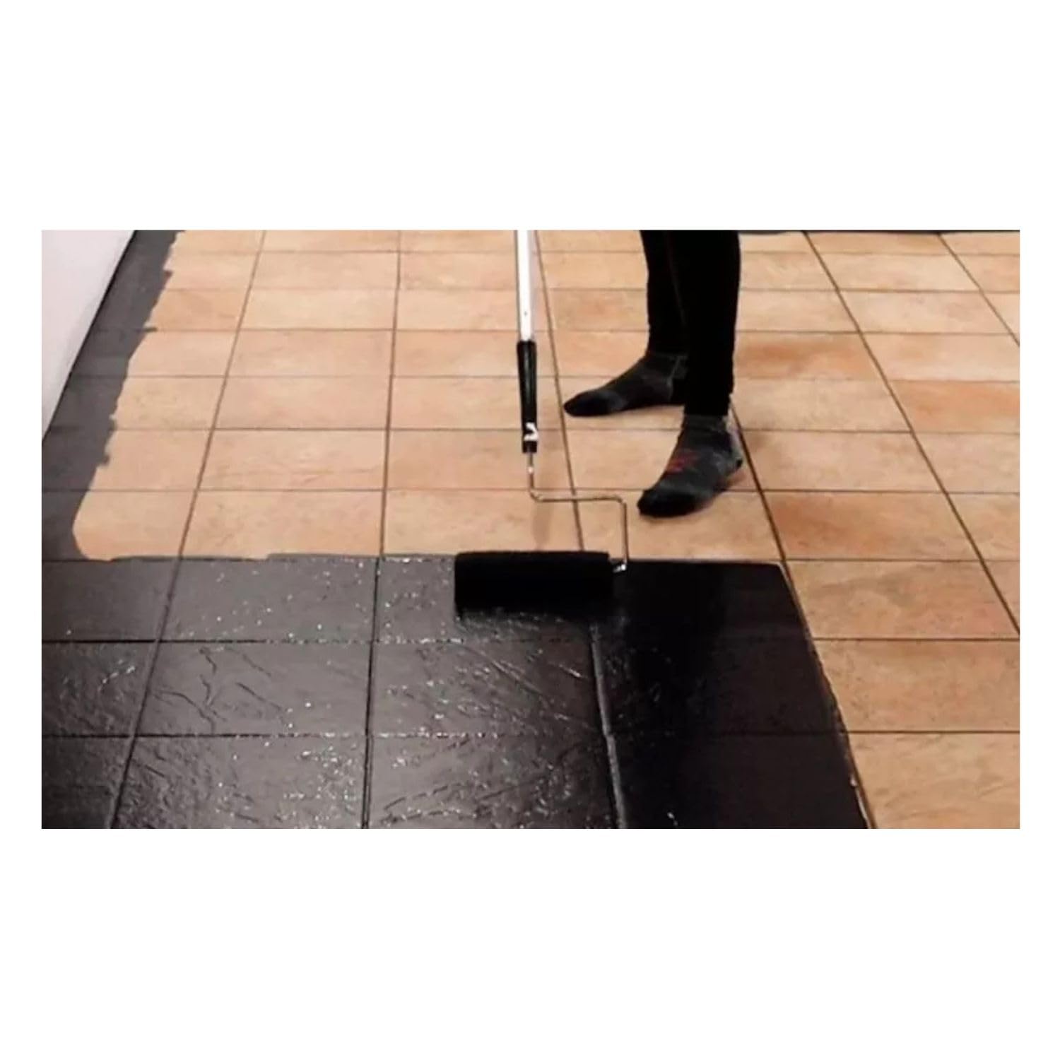 GENERICO Resina Epossidica Colorata per Pavimenti 6 Kg Resa 50-60 Mq (EpoCoat) - Alta Resistenza Chimica, Ideale per Cemento, Garage, Capannoni, A Rullo o Spatola (RAL 7044)