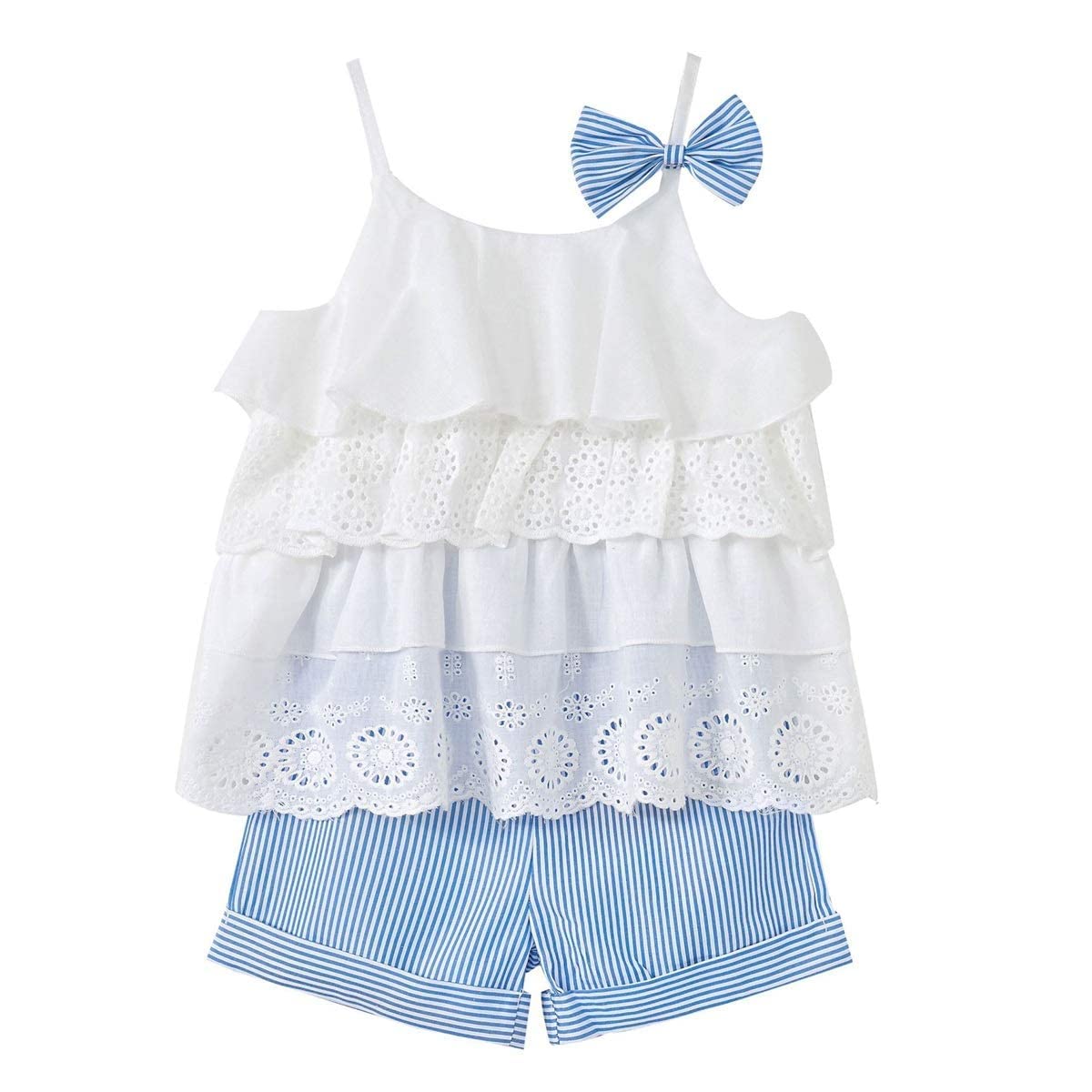 Conjunto de enterizo para bebé recién nacida, con pantalones florales, diadema y lazo