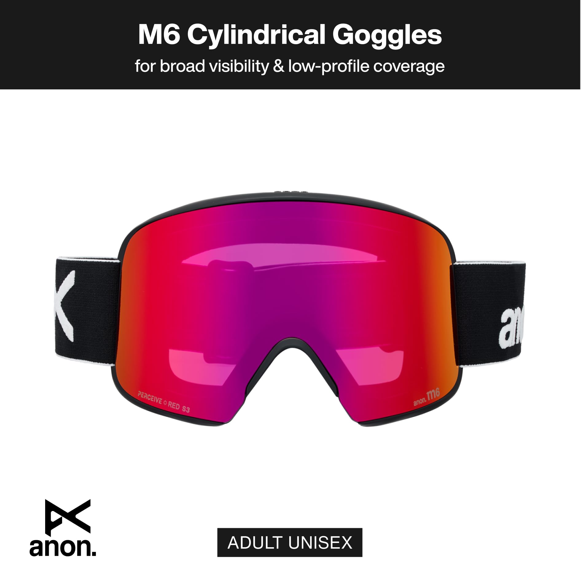 Amazon | [ANON] ユニセックス M6 ローブリッジフィット ゴーグル ＋