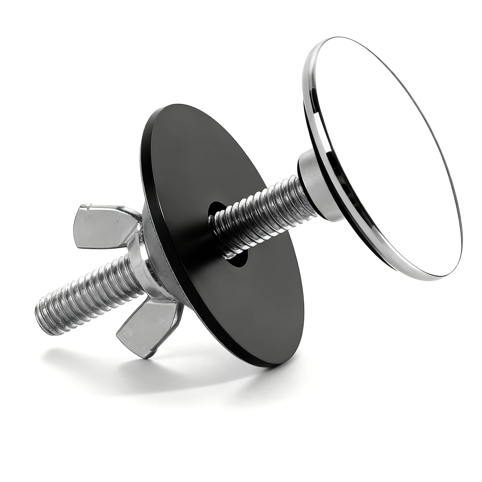 Sink Blanking Cap,Stainless Steel Sink Overflow Cover,Kitchen Sink Hole Cover & Tap Hole Stopper for Kitchen Bathroom Sinks Clean (Silver)