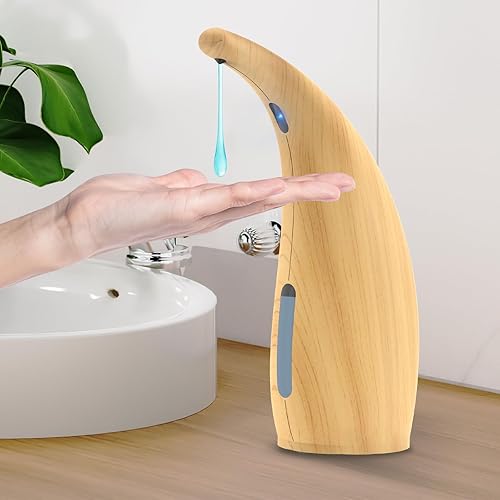 Miniatura 7 de Dispensador automático de jabón ajustable, 4 niveles de encimera, eléctrico con pilas, dispensador de jabón de manos de 10.1 fl oz con sensor sin