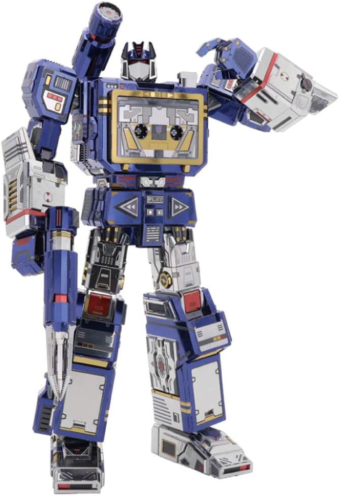 MU Soundwave G1 Parts Replaceable 3D Metal Kits DIY Assemble Puzzle Laser Cut Jigsaw Toy YM-L047