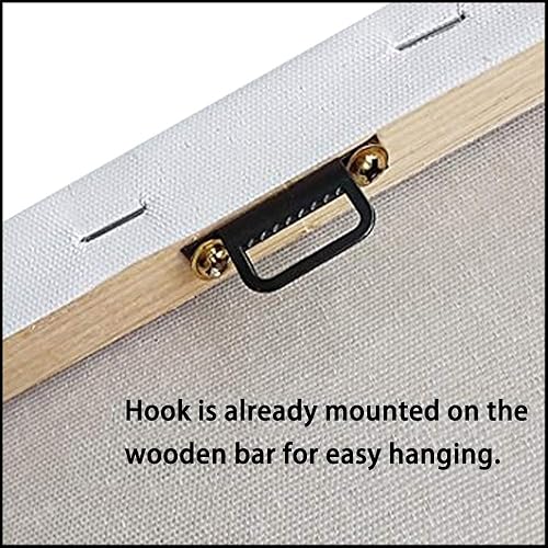 Miniatura 6 de Plena Floración Pintada A Mano en Flores Rojas de Primavera en Decoración de Pared para el Hogar de Pyradecor, Pintura Grande al Aceite sobre Obra