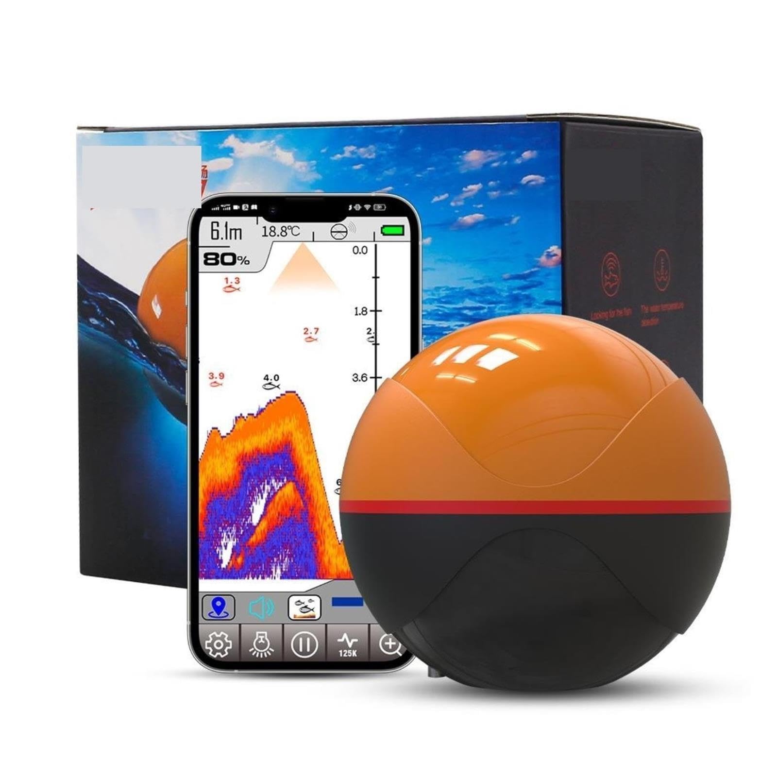 Ecoscandaglio, Ecoscandaglio per app mobile Sonar a doppia frequenza Smart WiFi Wireless Fish Finder