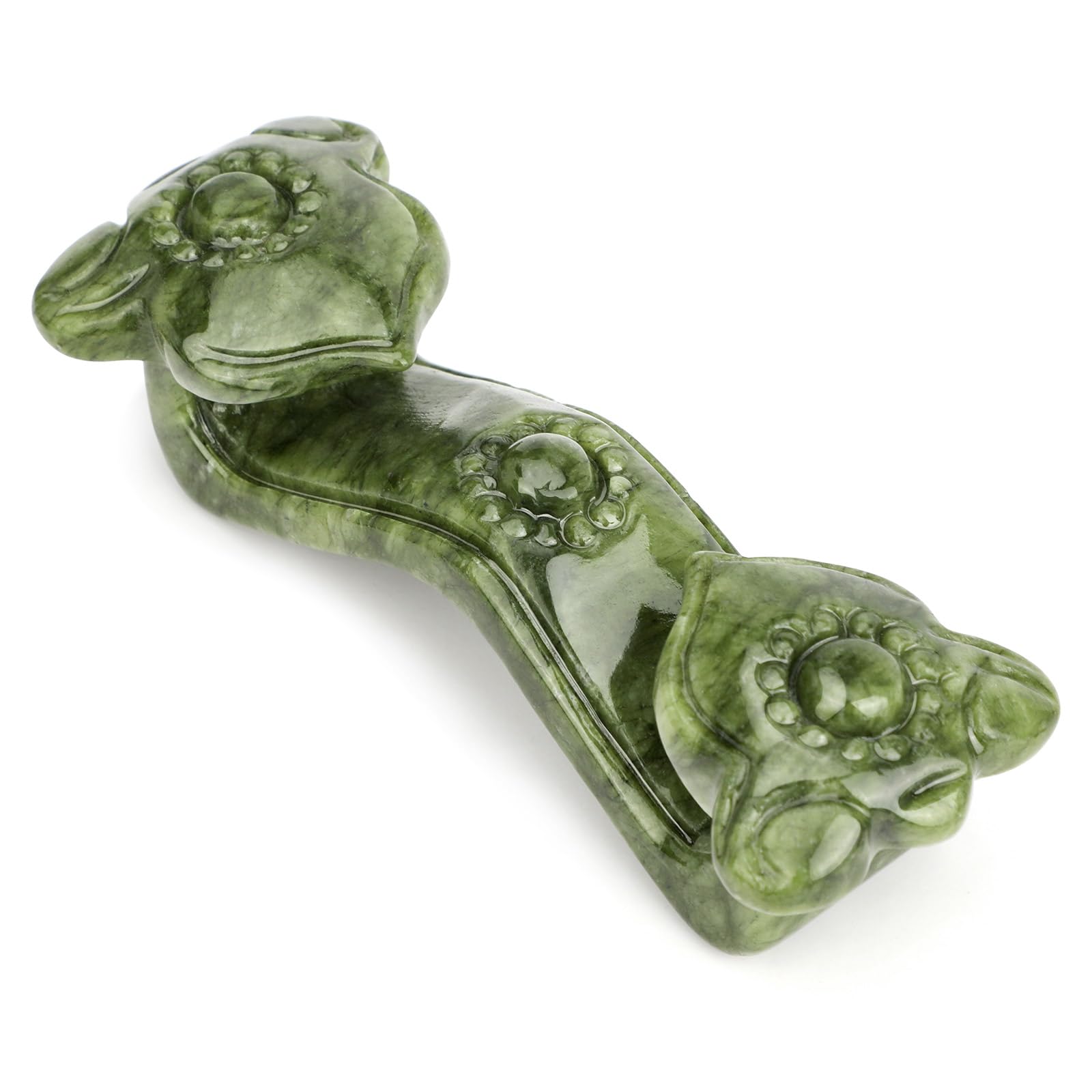 Sceptre Porte-Bonheur en Jade Ruyi : Artisanat Chinois Unique de Collection