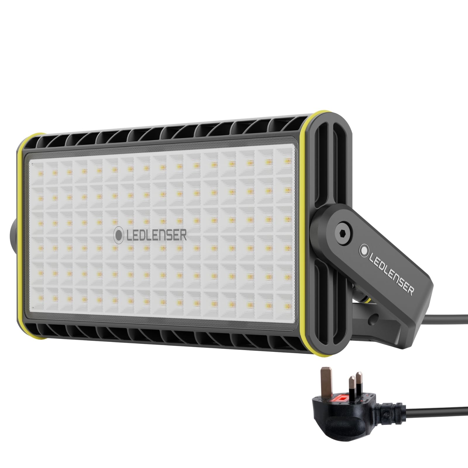 Ledlenser AF12C Work Area Floodlight, Super Bright 8000LM, 2.1m Cord with Plug, IP67 Waterproof, Wall & Tripod Mounting, Portable LED Lamp for Construction Site, Workshop Garage Mechanic, Job Site