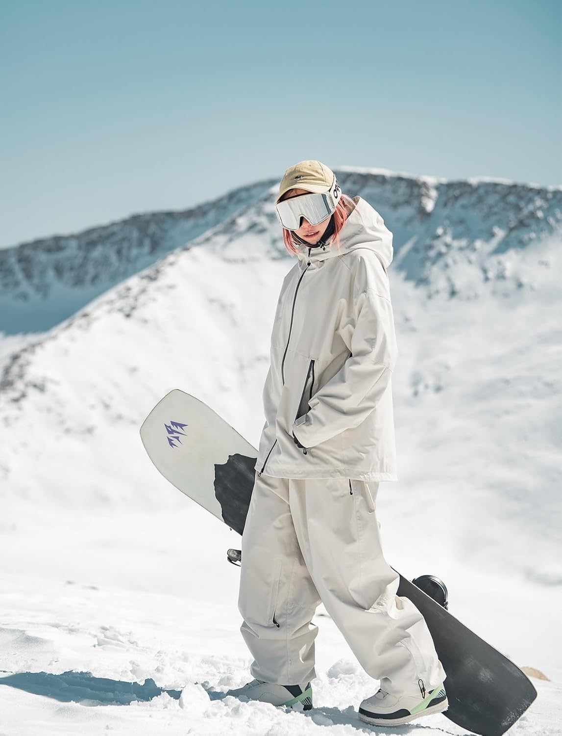 GSOU SNOW Men Women Snow Pants Baggy Snowboard Pant Ski Loose Waterproof Windproof Warm for Winter - Image 3