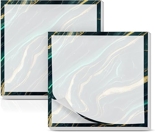 Miniatura 13 de Paquete de 2 notas adhesivas de 3 x 3 pulgadas, almohadillas autoadhesivas, lindas notas adhesivas, divertido bloc de notas a granel fácil de Flor