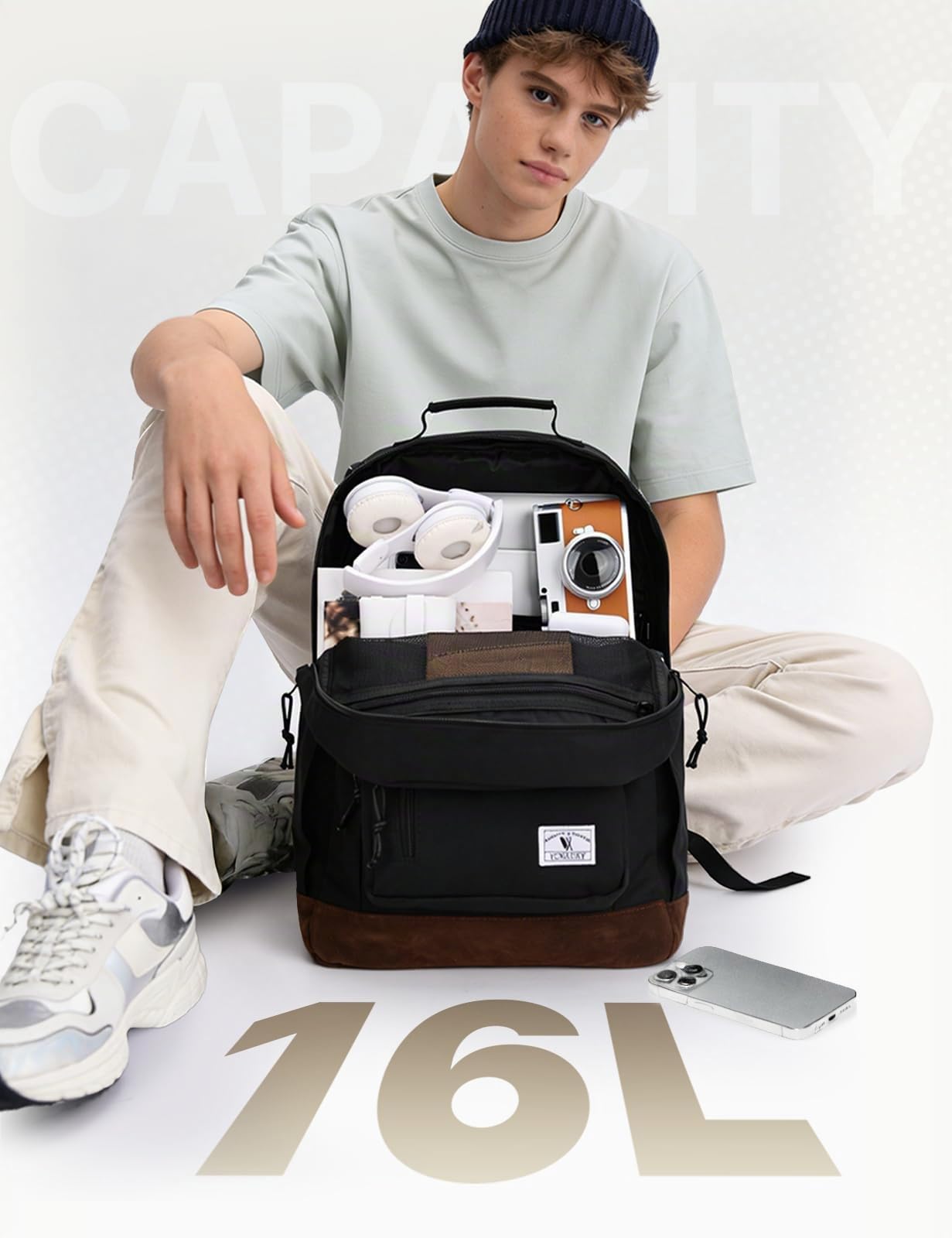 VX VONXURY Mochila Portátil, para Hombre y Mujer Universitarios 15.6 Pulgadas Antirrobo e Impermeable - Unisex para Trabajo, Instituto, Viaje Negocios