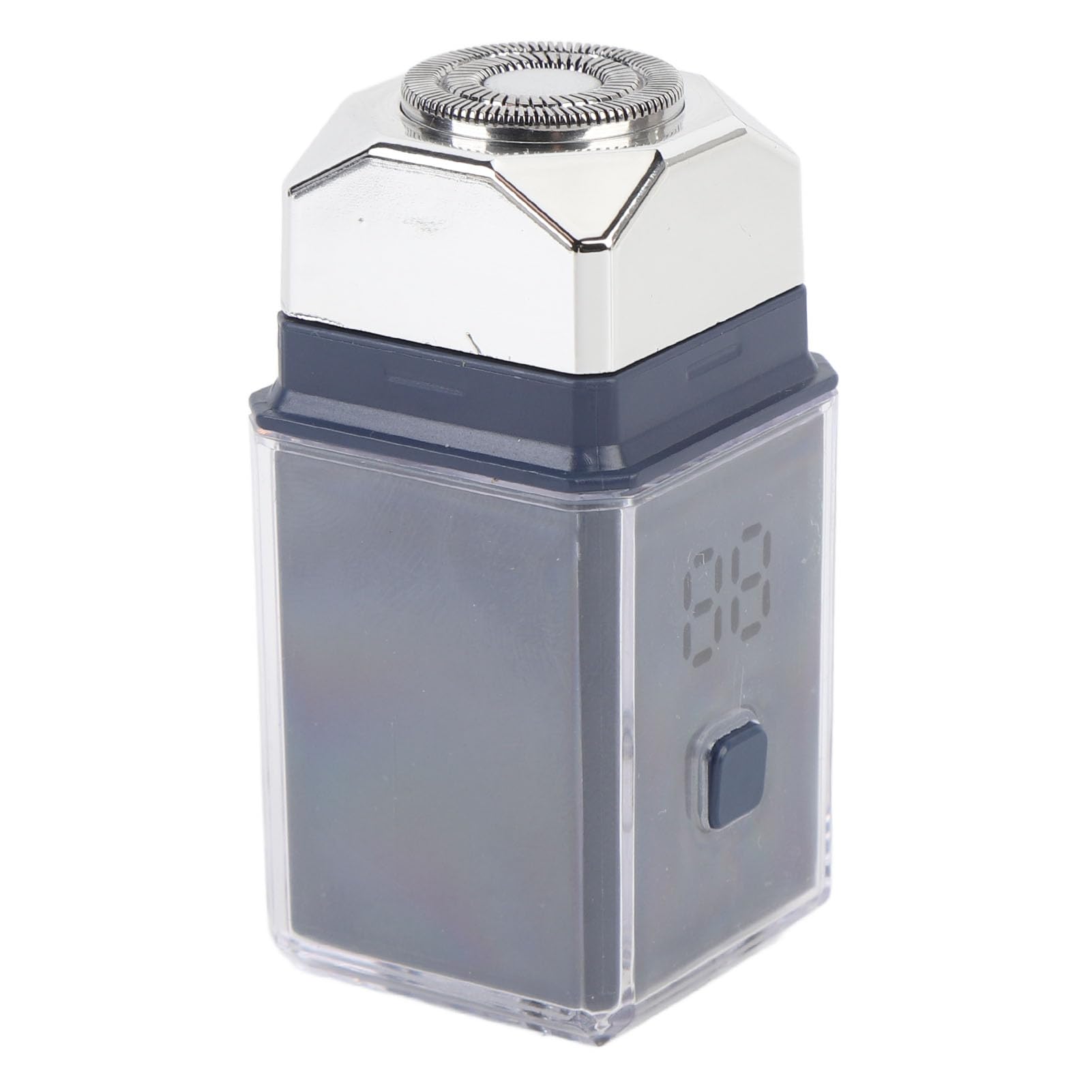 GOWENIC Travel Beard Trimmer for Men, Portable Rechargeable Electric Shavers, Dry and Wet Shaving, IPX7 Waterproof, Noiseless, Ideal for Travel (Blue)