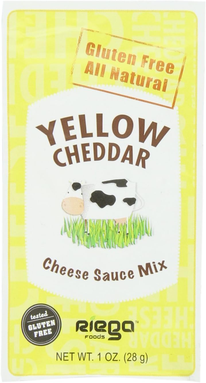 Riega Cheese Sauce Mix, Yellow Cheddar, 1 Ounce (Pack of 12)