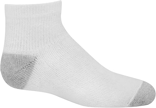 Miniatura 5 de Hanes Calcetines para niños, tobillo acolchado doble resistente y invisible, paquetes de 12 pares