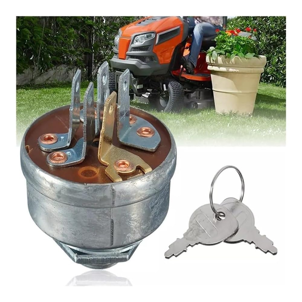 Interruptor de Encendido de cortacésped de Montaje con Llave Tractor 5 terminales compatibles con componentes 725-0267 5065587-01