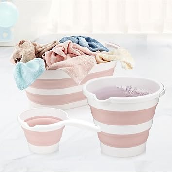 Hobyy Life Pembe Ahir Ticaret Katlan r Sepet-Kova-Ma raba 3L  Banyo Seti 35 X 50 Plastik 20-49 L