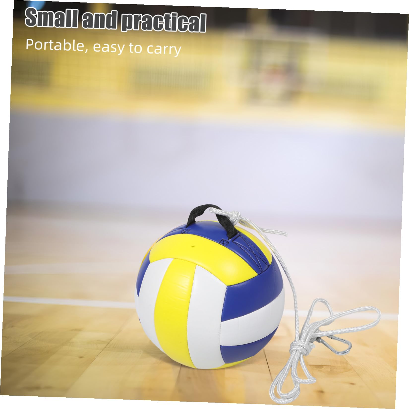 ORFOFE Entrenador de Voleibol con Pelota sobre Cuerda PVC Ajustable