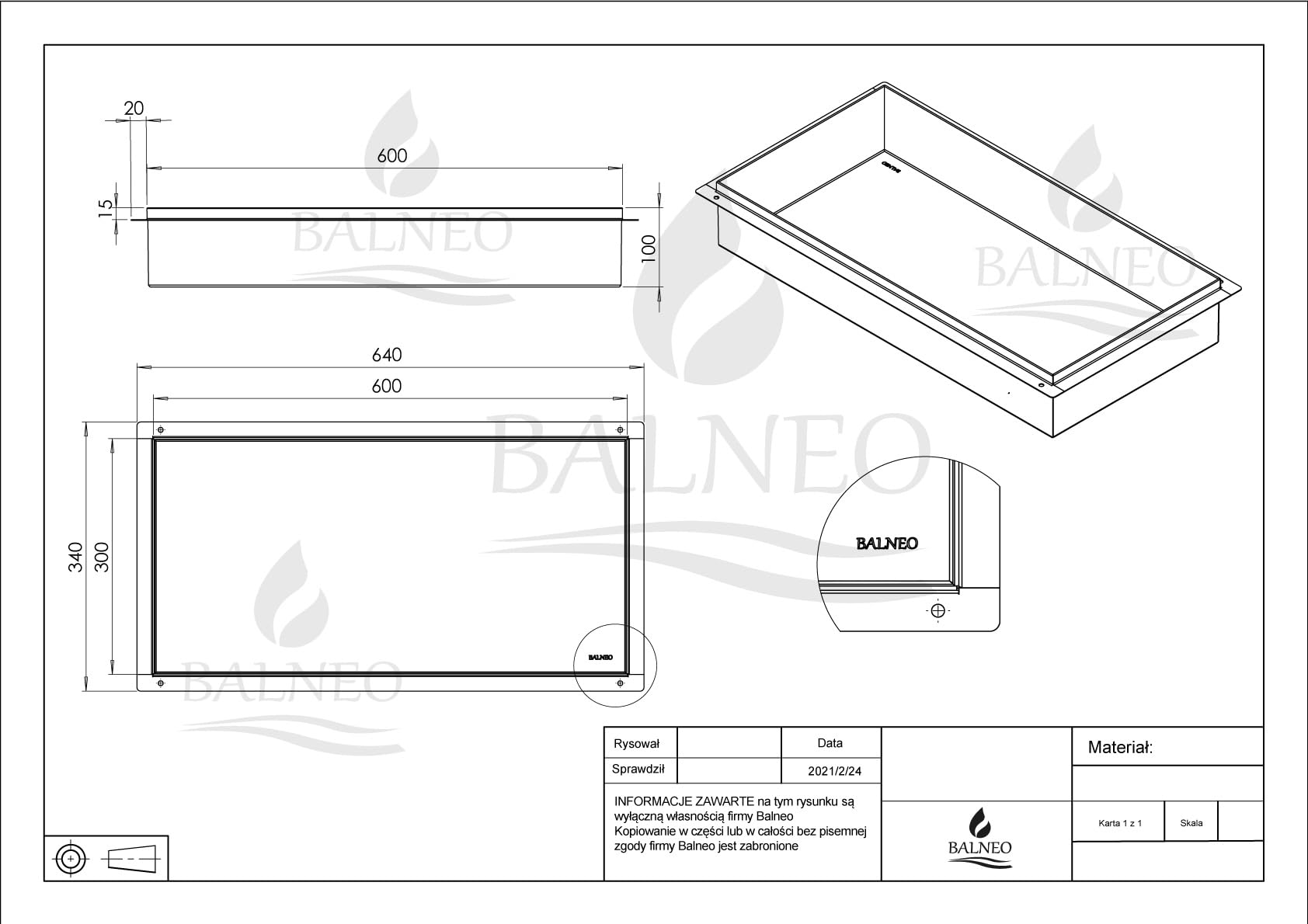 WALL-BOX NO BORDO Doccia da Nicchia a Parete in Acciaio Inox 60x30x10cm Nicchia da Doccia Impermeabile, Installazione Nicchia Flessibile, Nicchia per Utensili da Bagno, Sotto Le Piastrelle