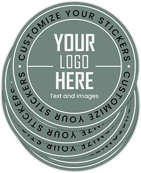 STICKERJET Custom Vinyl Stickers - Personalized Image or Text Decals | vinyl decal custom, waterproof label, UV resistant, photo sticker, custom logo, peel stick