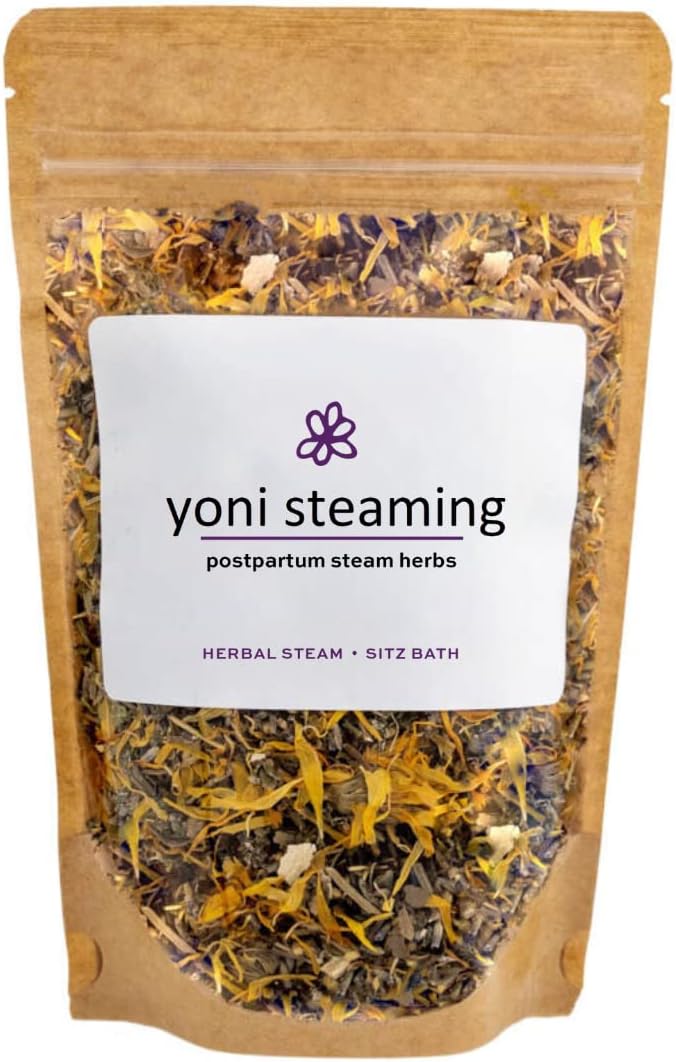 Postpartum Yoni Steaming Herbs & Soothing Sitz Bath Soak For Birth Recovery | Natural Remedy For Healing Perineal Tissues, Hemorrhoids, Episiotomies | Vaginal Steam Herbs | 2-3 Steams