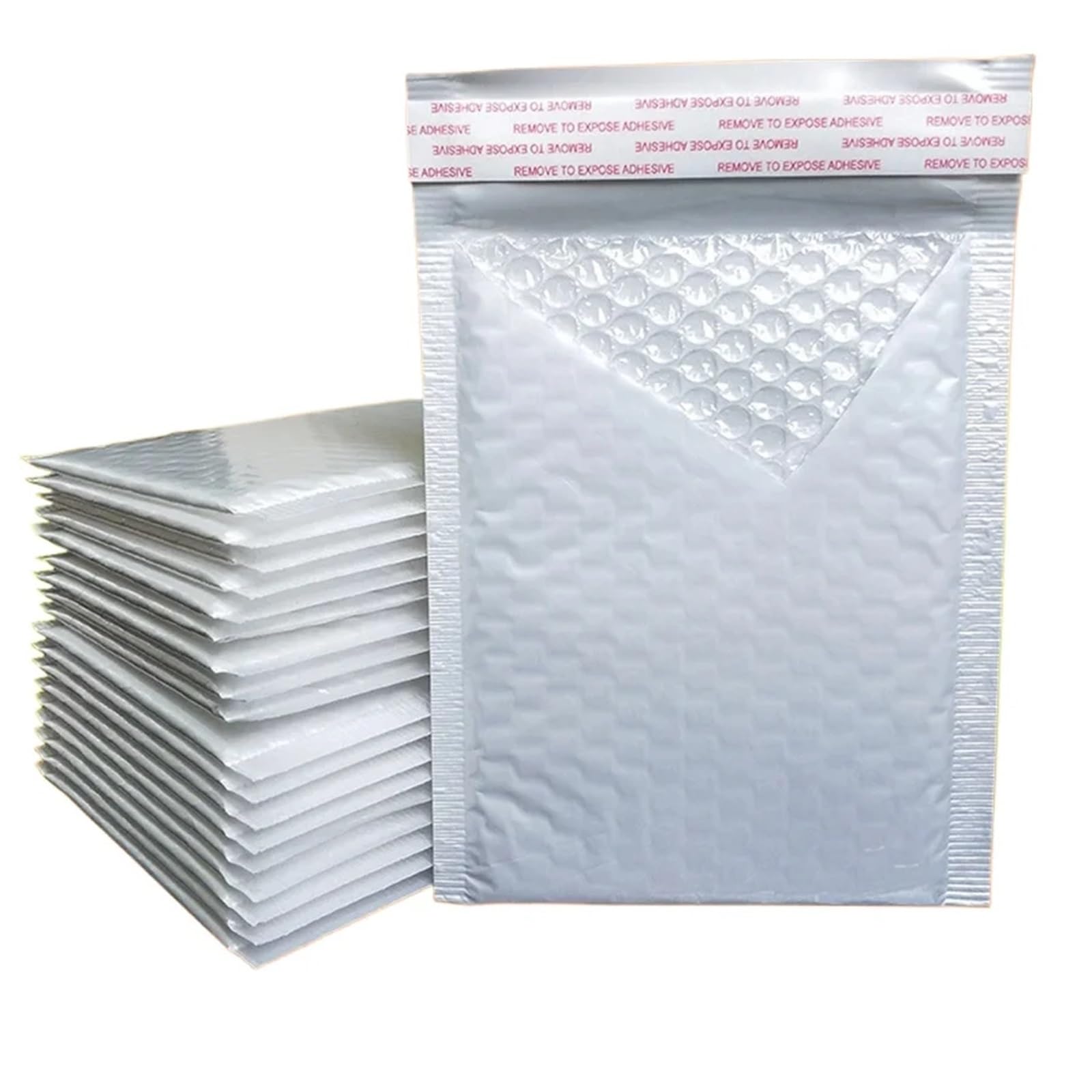 Samoprzylepne Koperty Bąbelkowe, Białe, 50 Sztuk, Różne Rozmiary(20 * 25cm)