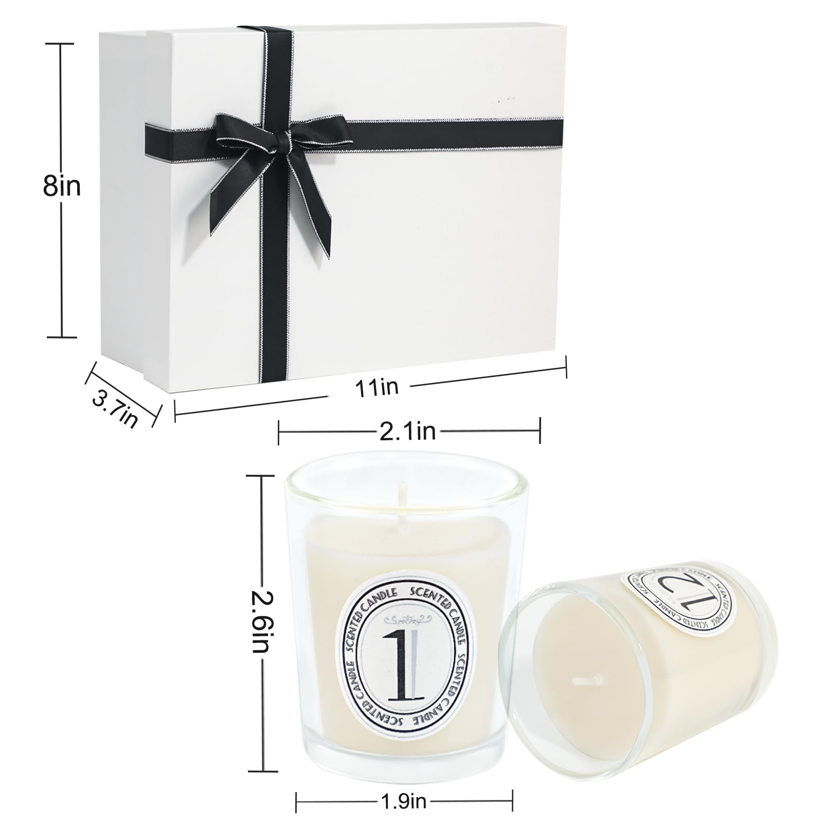 Set 8 Candele Profumate In Barattolo - Cera Di Soia Naturale, Ideale Per Regalo Donna E Aromaterapia - Foto 5