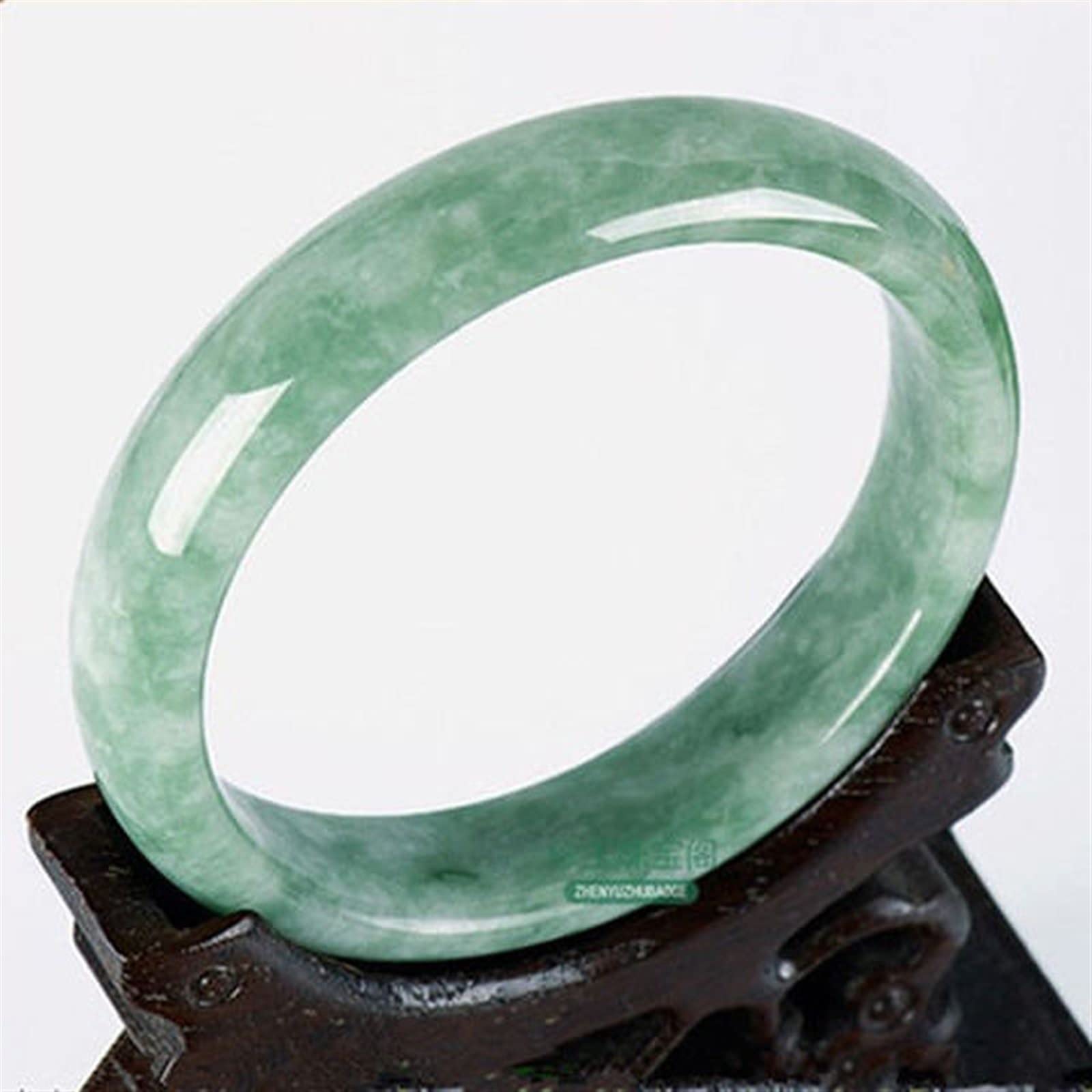 Accessoires de bijoux en jade vert et blanc naturel sculpté - 6