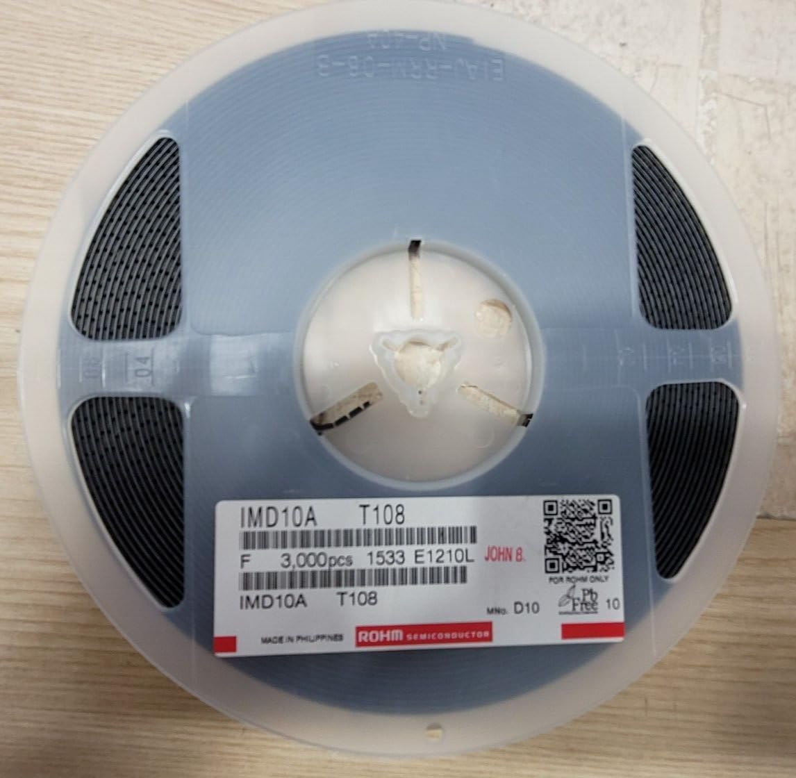 (3000 PCS) IMD10AT108 ROHM Trans NPN/PNP PREBIAS 0.3W SMT6