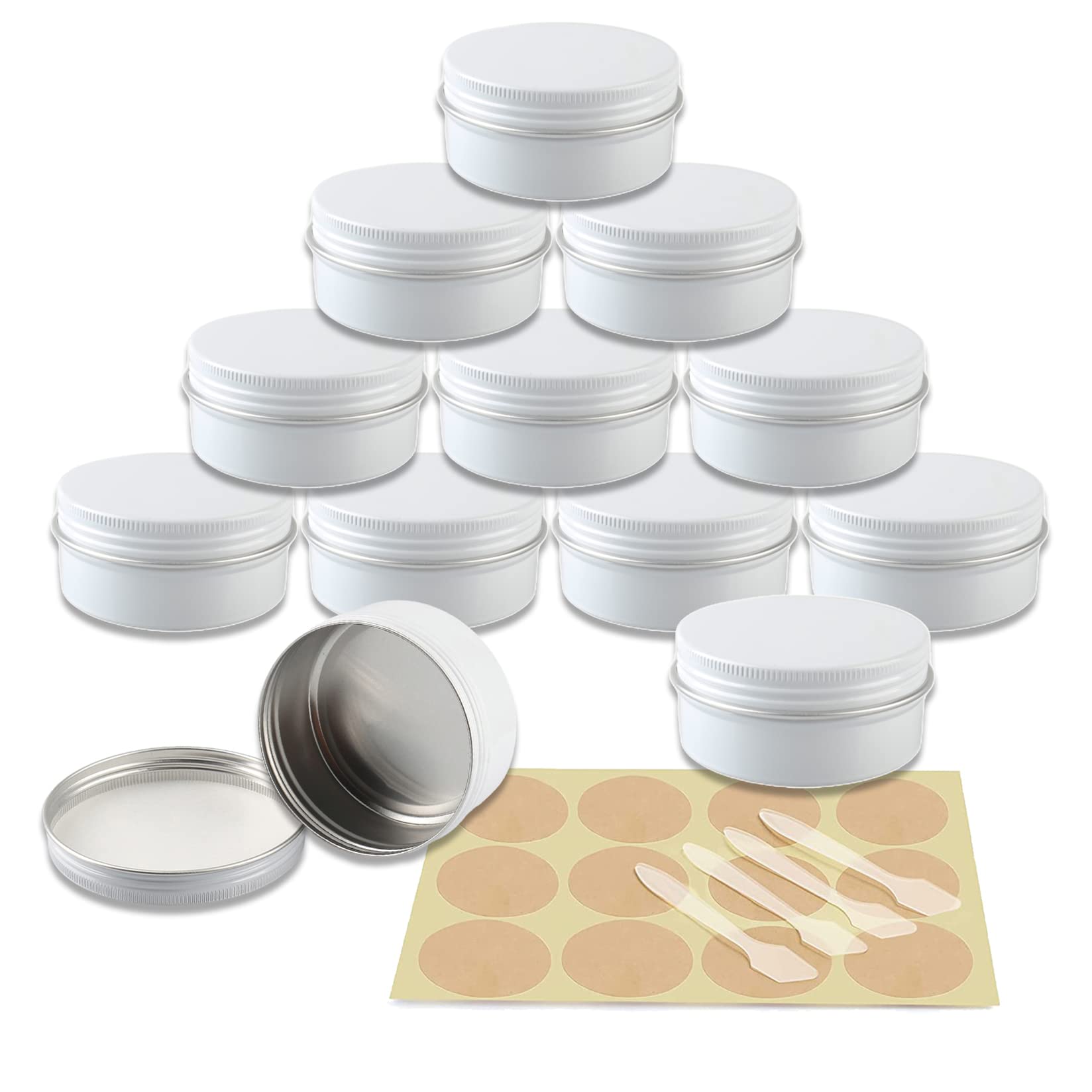 24 Barattolini In Alluminio Rosa 80ml Con Tappo A Vite - Ideali Per Creme, Cosmetici E Mini Candele - Foto 4