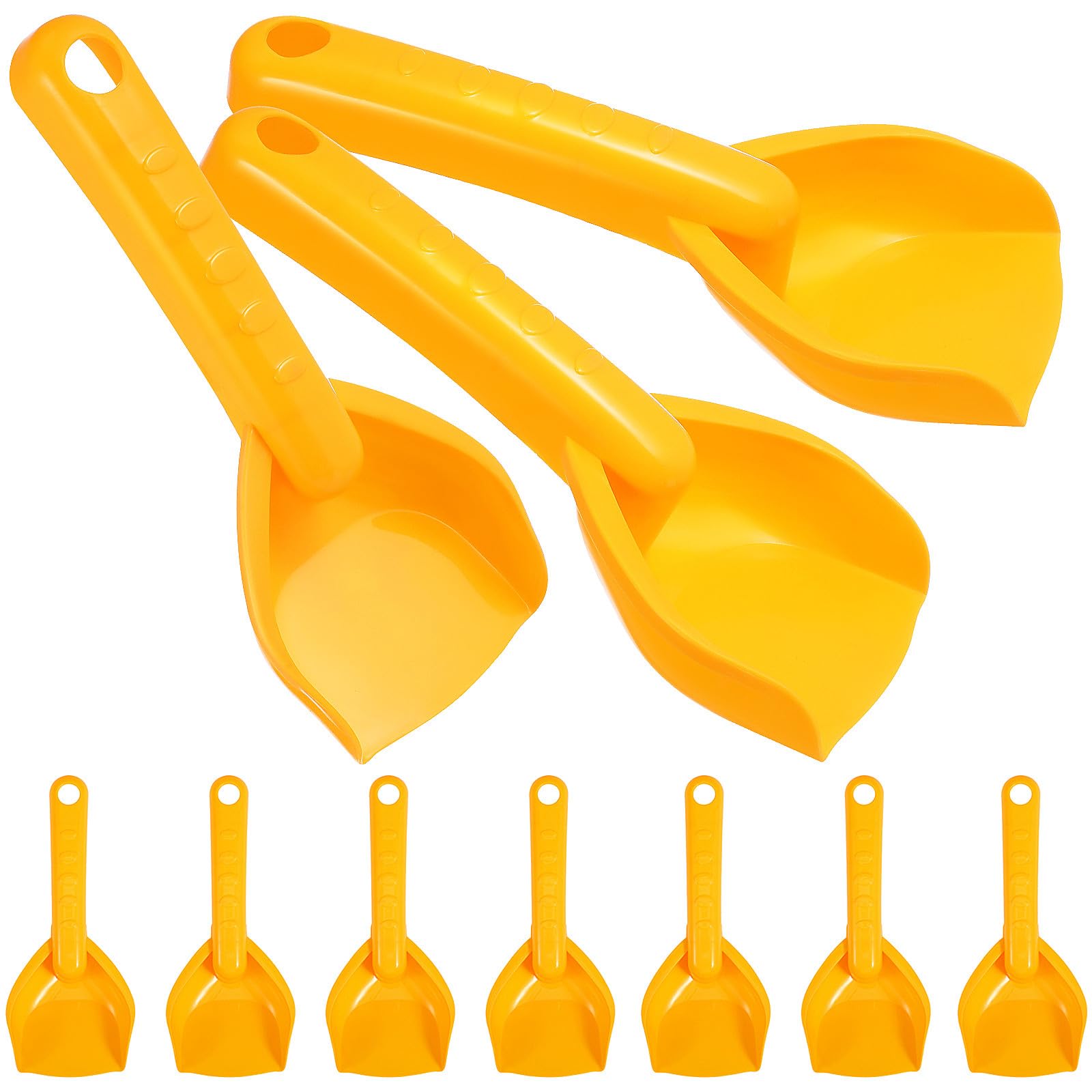 SUPVOX 10 Pack Kids Beach Shovels Plastic Sand Spades for Toddlers – Outdoor Digging Tools for Sandpit Garden Beach and Snow Play – Lightweight Ergonomic Party Favors Set