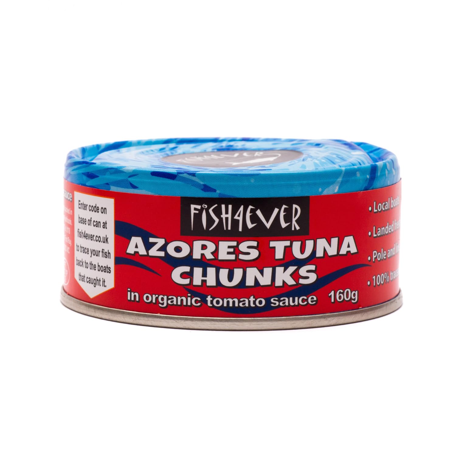Fish 4 Ever15x 160g Skipjack Tuna Chunks In Organic Tomato Sauce - Sustainably Fished. Tin Canned Food Rich In Omega-3. Great As A Sandwich Filling Or Served With Rice (Pack of 15)Soil AssociationSoil AssociationSoil Association