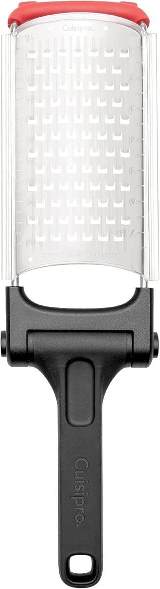 Rallador con mango plegable de acero inoxidable con tecnología Surface Glide, grueso