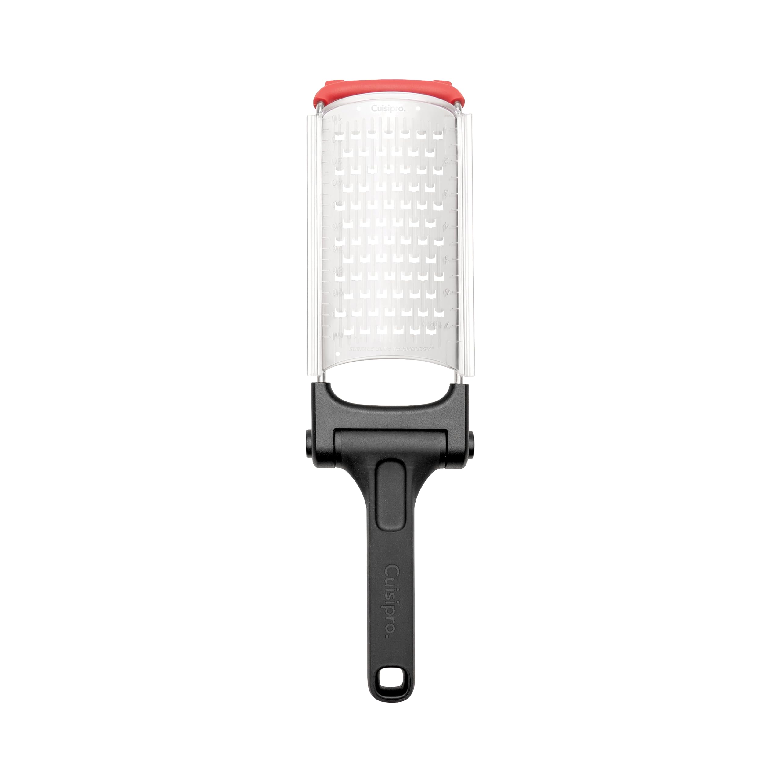 Cuisipro Folding Grater, Large 5mm Coarse Blade, Stainless Steel, Surface Glide Technology, Non-Slip, Perfect for Cheese or Vegetables