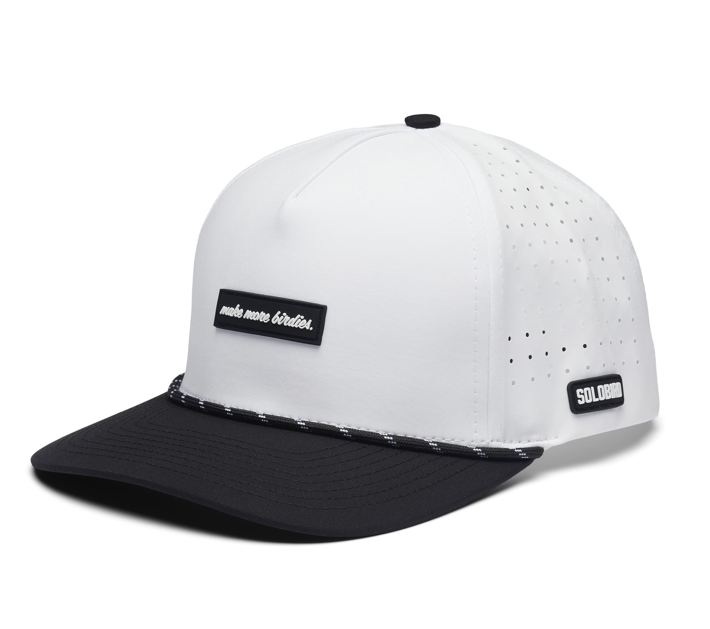 Golf Hat for Men - Golf Snapback - Fun Hat for Golfing - Rope Golf Hat for Men and Women - Make More Birdies
