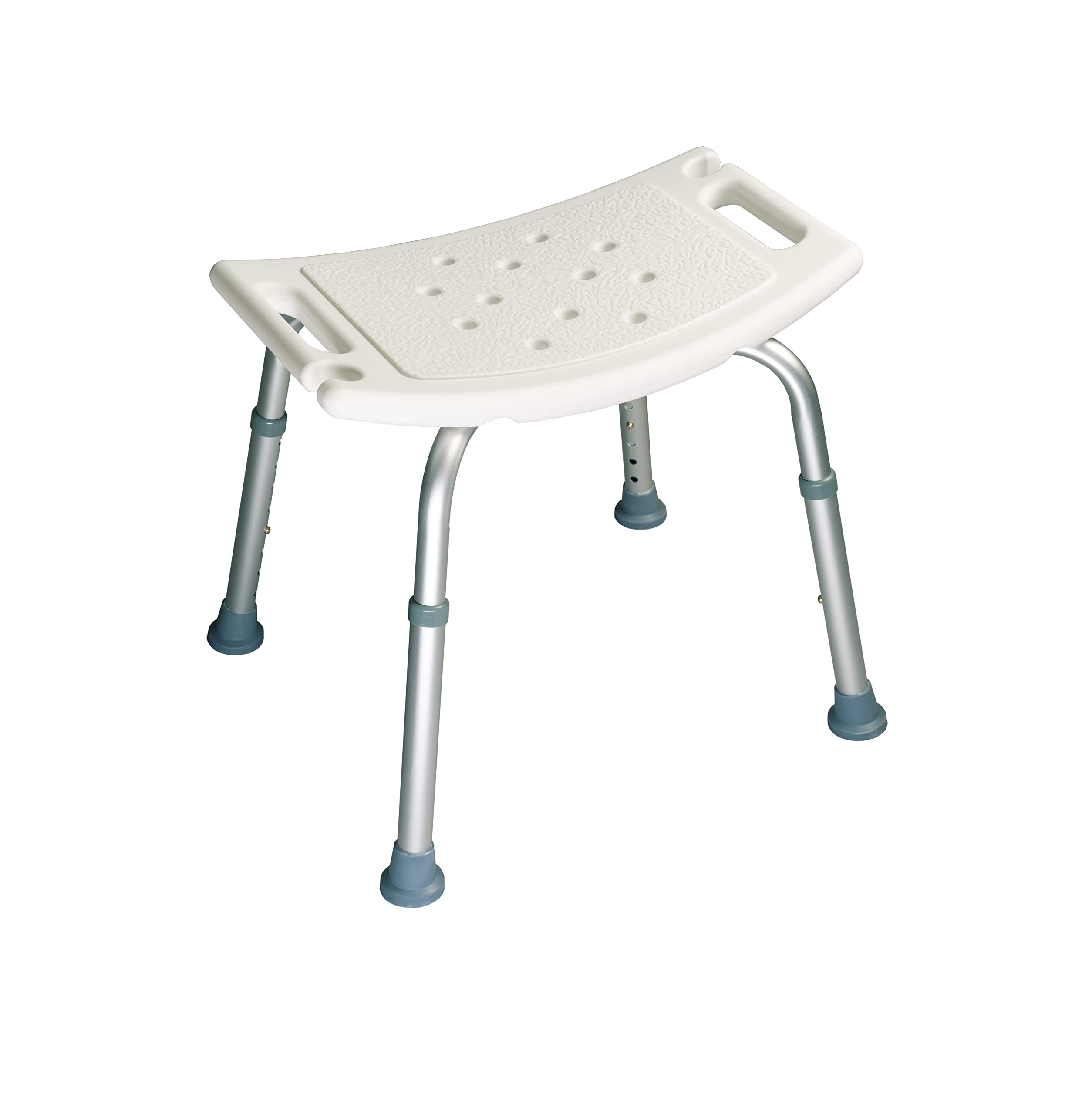 Akriva höhenverstellbarer Duschhocker - rutschfest, stabil und komfortabel - Leichter Badhocker - Duschsitz für Dusche (Universal Duschhocker)