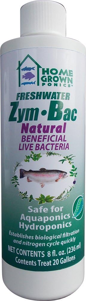 Homegrown PONICS Zym Bac # 96045 Natural Beneficial Bacteria, 8 oz.