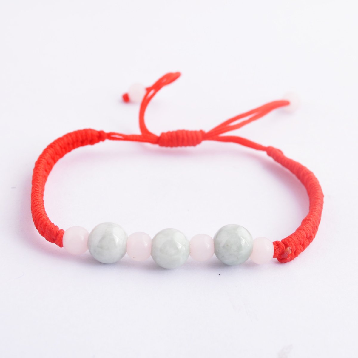 Feng Shui in corda rossa con 8 mm perle di giada + One free Red string Bracelet SKU: L1057