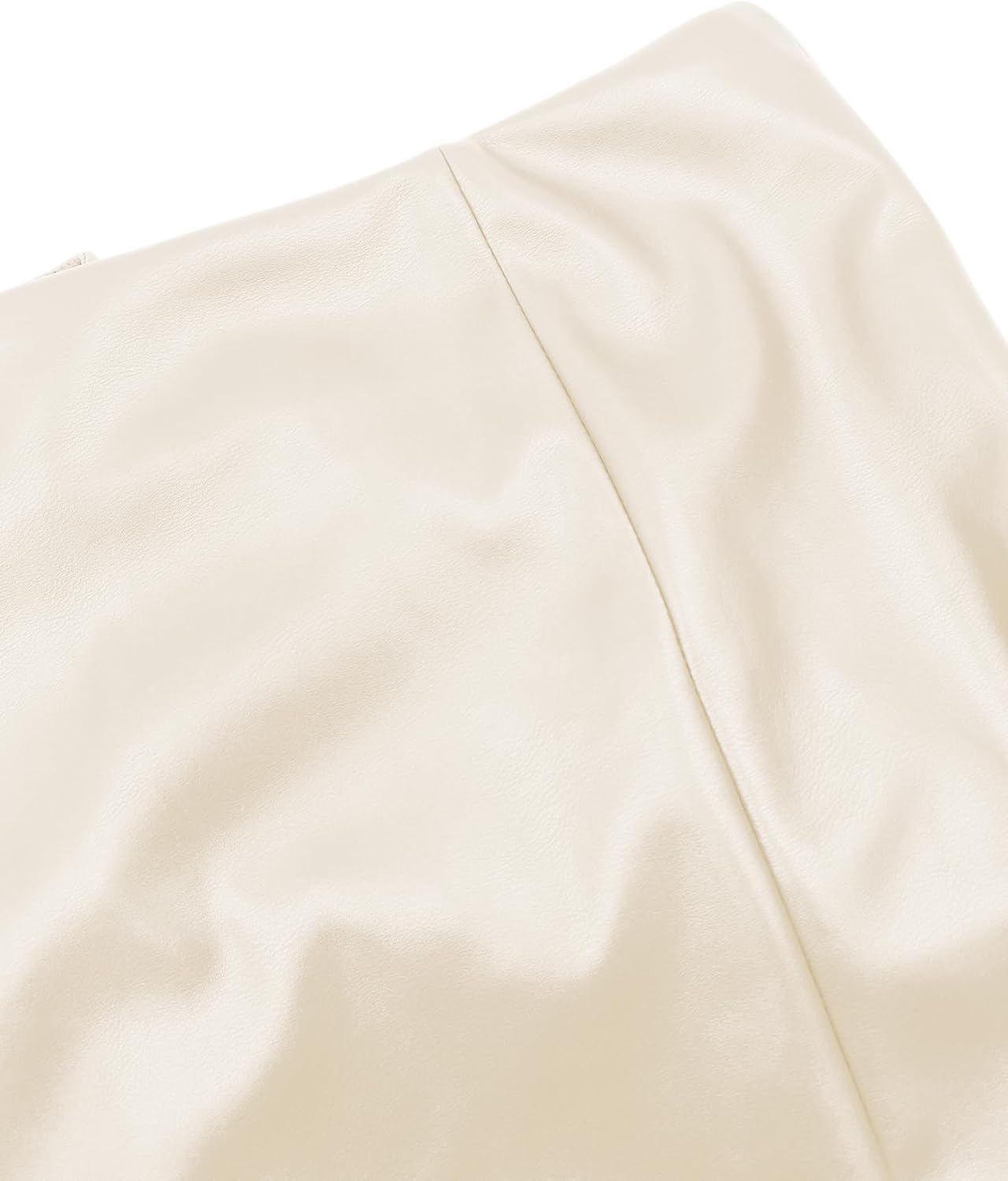 Women's Faux Leather Shorts High Waist Stretch Skinny Mini Shorts Sexy Hot Pants - Image 4