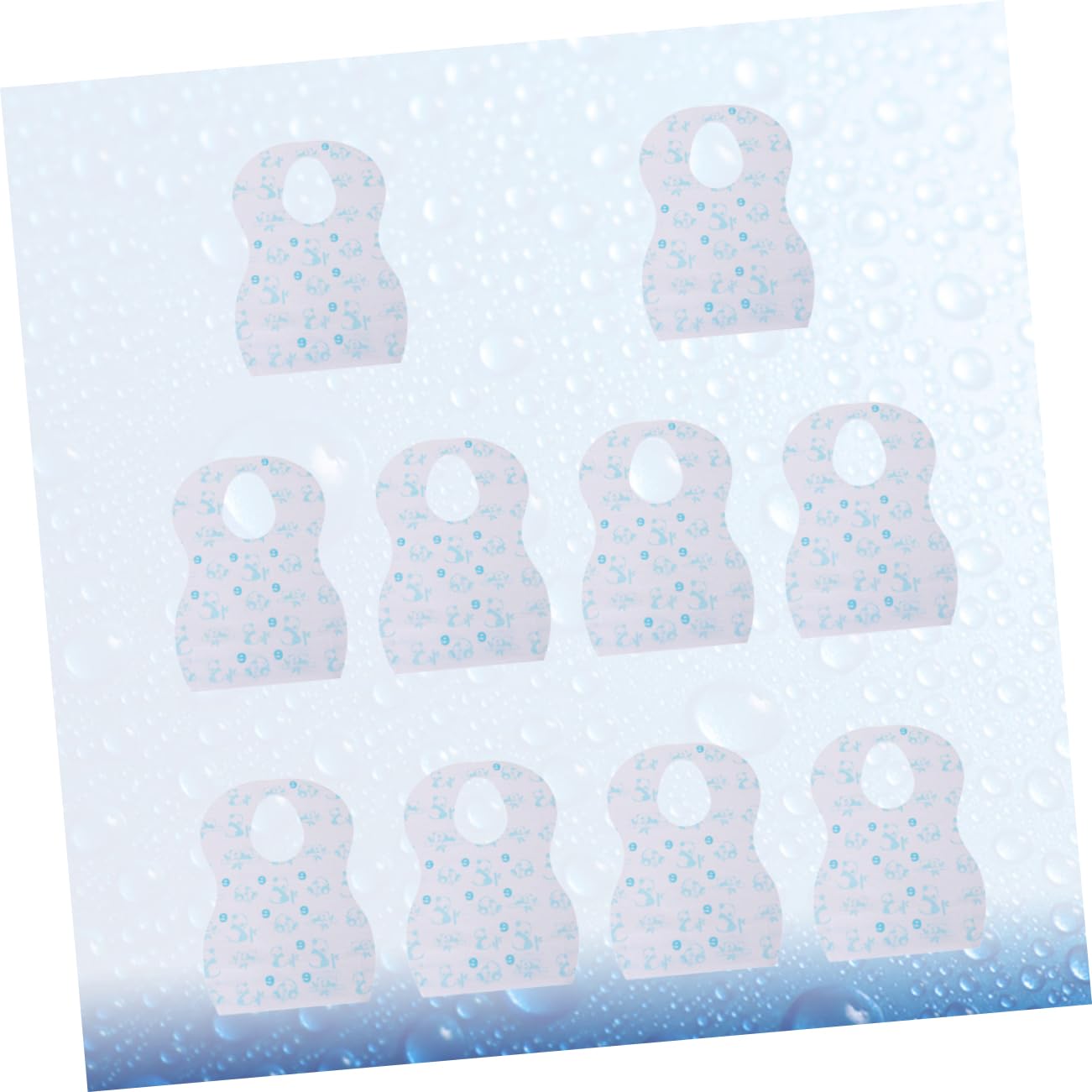 ifundom 30pezzi Bavaglini Usa e Getta Impermeabili Per Design Pratico Per Mantenere Tuo Pulito e Asciutto Stile Casual Variabile